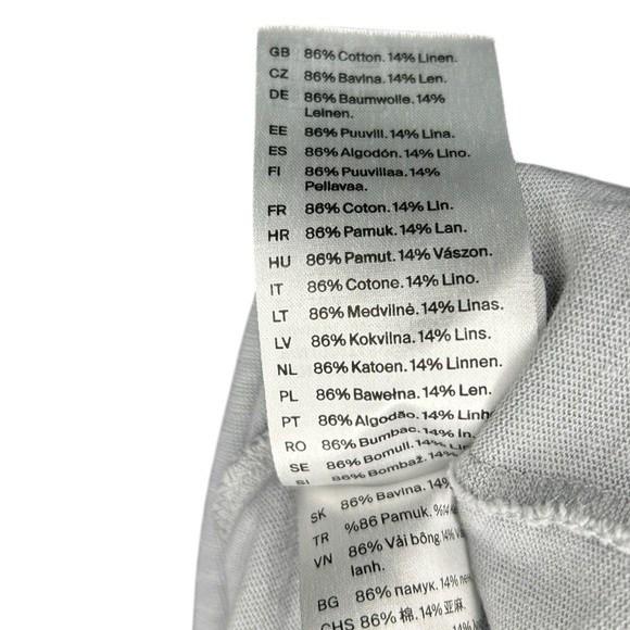 COS Shirt Light Gray Regular Fit Mens Size Euro Small Shirt Minimalist Crewneck - Picture 4 of 8